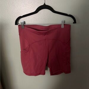 lululemon athletica High-Rise Pocket Bike Shorts - Rosewood